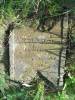 The last grave with inscription. Grave of Joseph Magnes Magnus? Drylinck?