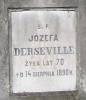 Jzefa Derseville, d. 14 VIII 1890