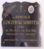 Memorial plaque of Romuald Lenczewski - Samotyja - designer of the church, died in 1912