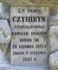 Grave of Jzefa Grecki maiden Malinowski widow after polish officer died 1891 and Pawe Czyhiryn, colonel, b. 1829 - died 1887