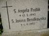 S. Angela Radlk zm.1943; S. Janina Bendkowska
zm.1993.
