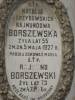 Natalia z Grzybowskich Rajmundowa Borszewska ya lat 55 zm. dn. 5 maja 1927; Rajmund Borszewski  y lat 73 zm. 4.7.1936r.