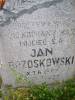 Tu spoczywa w Bogu mj kochany m i ojciec .p. Jan Brzoskowski 1.6.1887 - 25.2.1937.