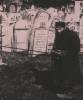 Jewish man visiting grave of his wife(?) - Rachel Malkah