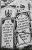 (Left) "Here lies an important woman, elderly and ? and upright, the crown of her husband and her sons, the married Rachel Malkah daughter of R. Moshe Tsvi of blessed memory.  She died 10th Menahem Av 5673.  May her soul be bound in the bond of everlasting life."

(Right) "Here lies an important and upright woman [---] Beila(?) daughter of R. Abraham.  She died on the eve of the Holy Sabbath 6 Kislev 5674.  May her soul be bound in the bond of everlasting life."

Translate by Dr. Heidi M. Szpek, Ph.D. (szpekh@cwu.edu)
