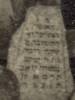 "Here lies the modest, God-fearing (and) important woman, the married Sarah Rivah, daughter of Reb Ya