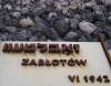 Symbolic grave memorializing exterminated Jewish community in death camp in Belzec
