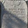 A tombstone for an old man, innocent and honest, our teacher the rabbi R’
Yehudah [Judah] son of our teacher the rabbi Dawid [David] of blessed 
Memory died on the first day of the month of Elul in the year 5663
[24 August 1903] by the abbreviated era  
May his soul be bound in the bond of everlasting life  

Translated by Sara Mages (smages@comcast.net)