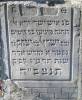 …..here lies an honest man who feared God and
enjoyed his work all of his days 
our teacher the rabbi Yisrael [Israel] son of Reb Yitschak [Icchok]  
of blessed memory died 1 of the month of Adar in the year 5677   
[23 February 1917] by the abbreviated era  
May his soul be bound in the bond of everlasting life  
Translated by Sara Mages (smages@comcast.net)