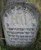 Died 3 Menachem Av 5675 by the abbreviated era [14 July 1915]
Here lies
a God-fearing honest woman 
who was modest all of her life, has done good deeds all the days of her life,  
extended her hands to the poor,
from a righteous ancestry,
Ms. Zedsil [Tsedsil] daughter of the late Dov
[The remainder is covered with grass]  
Translated by Sara Mages (smages@comcast.net)
