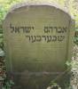 A marker to a scholar’s soul, our teacher and rabbi Avraham
[Abraham] son of Reb Yisrael [Israel] Sheperber  May he rest in peace,
died with a good reputation on the third intermediate day of
Sukkot 5675 [18 Tishrei – 8 October 1914] May his soul be bound in the bond of everlasting life  
and his mother’s name was Sara [Sura, Sarah] Rivka [Rebbeca]
Translated by Sara Mages (smages@comcast.net)