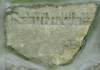 The date on the stone fragment is -
....Iyar in the year 5611 [May 1851]